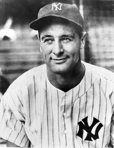 Lou Gehrig New York Yankees 1939 Home Baseball Throwback -  Sweden