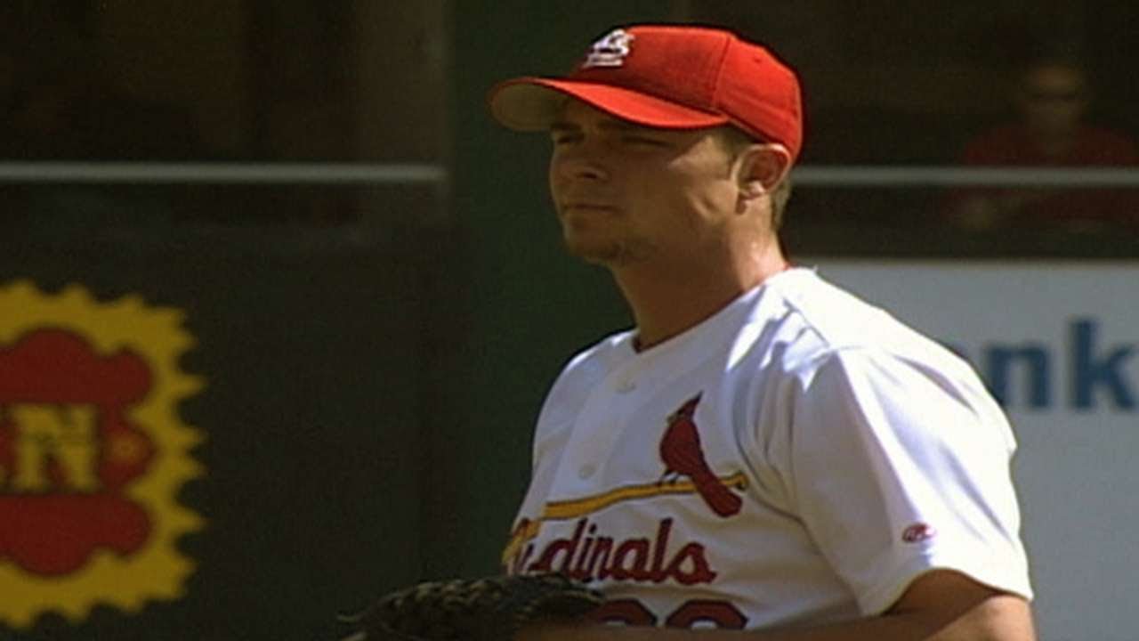 October 3 00 Cardinals Rick Ankiel Ties Record With Five Wild Pitches In His Playoff Debut Society For American Baseball Research
