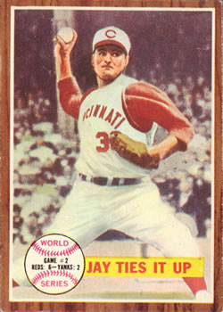 Joey Jay, 1961 Reds' All-Star, became the Reds' first 20-game