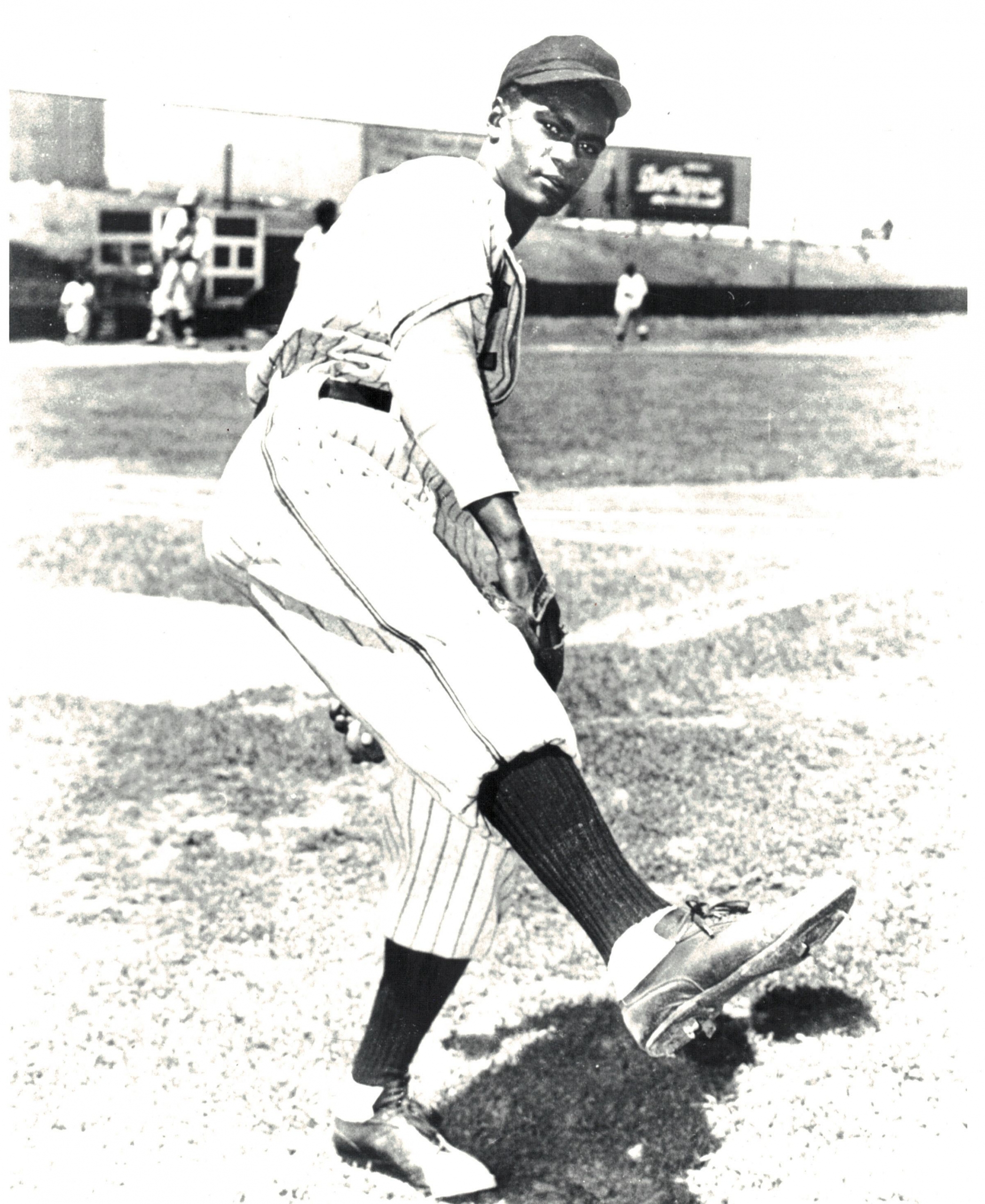 Satchel Paige at 59 Years Old Playing An Exhibition Game at Comiskey