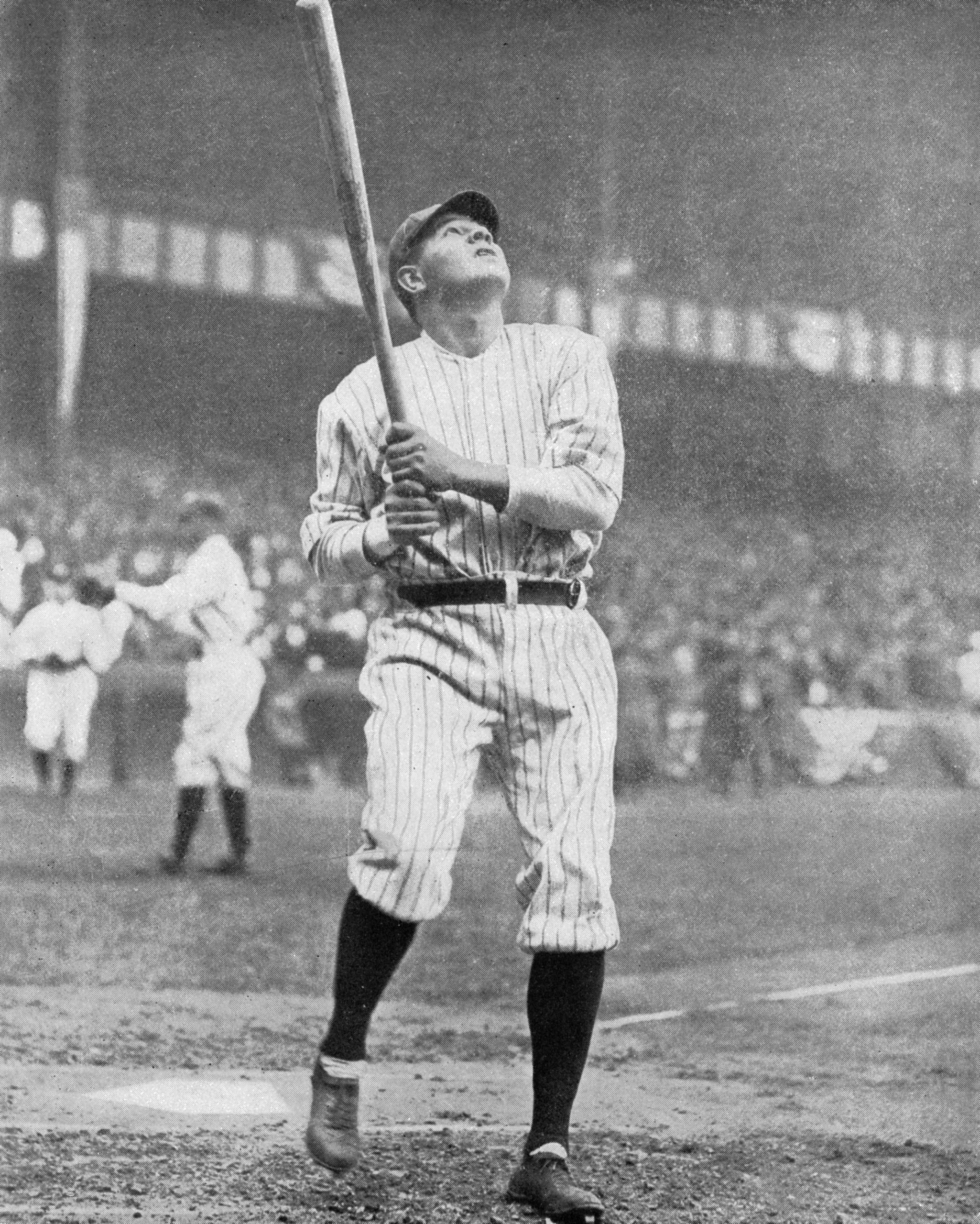 May 21, 1930 Babe Ruth first to hit three home runs in a game at Shibe Park