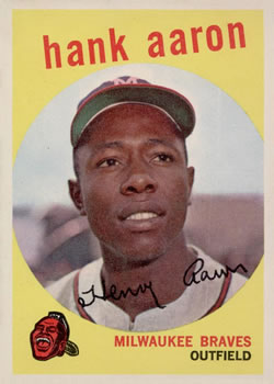 June 21, 1959: Braves' Henry Aaron crushes three home runs at