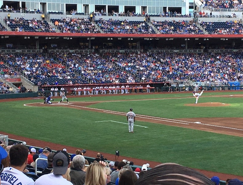 Nicky Lopez Stars in Return to TD Ameritrade Park Omaha - Creighton  University Athletics