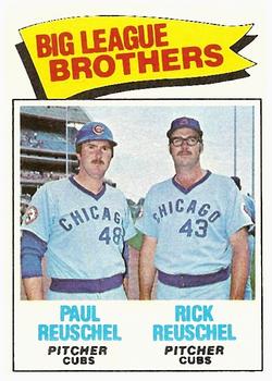 RICK REUSCHEL Chicago Cubs 1980 Majestic Cooperstown Home Baseball