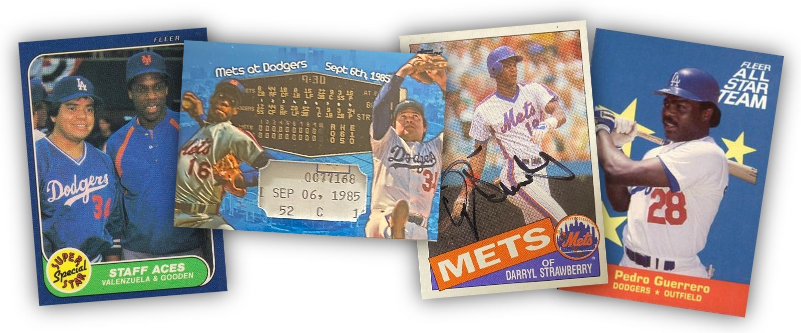 1986 Fleer Baseball's Best Sluggers vs. Pitchers Dwight Gooden New York  Mets Baseball Card BOWV3