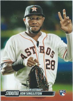 Houston Astros right fielder L.J. Hoes (28) during an MLB baseball