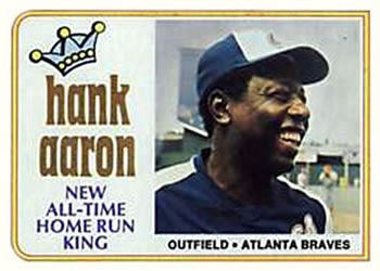 April 8, 1974 Home Run King Hank Aaron Atlanta Braves 3 1/2 Pin