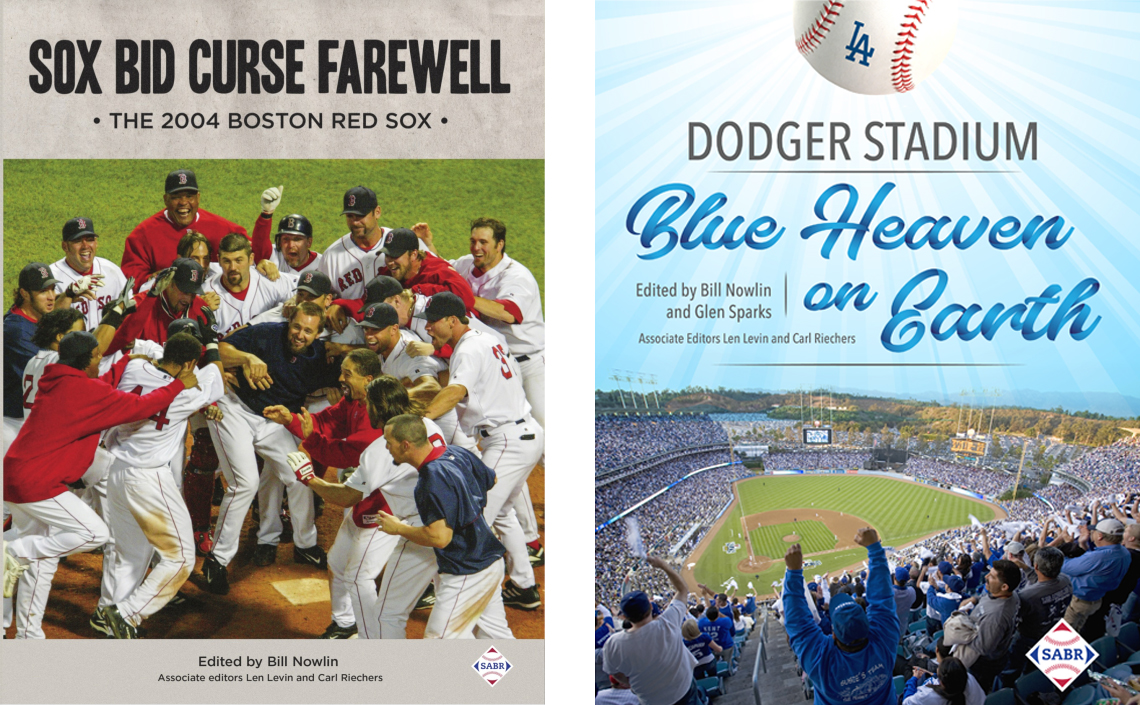 SABR Digital Library books on 2004 Boston Red Sox and Dodger Stadium